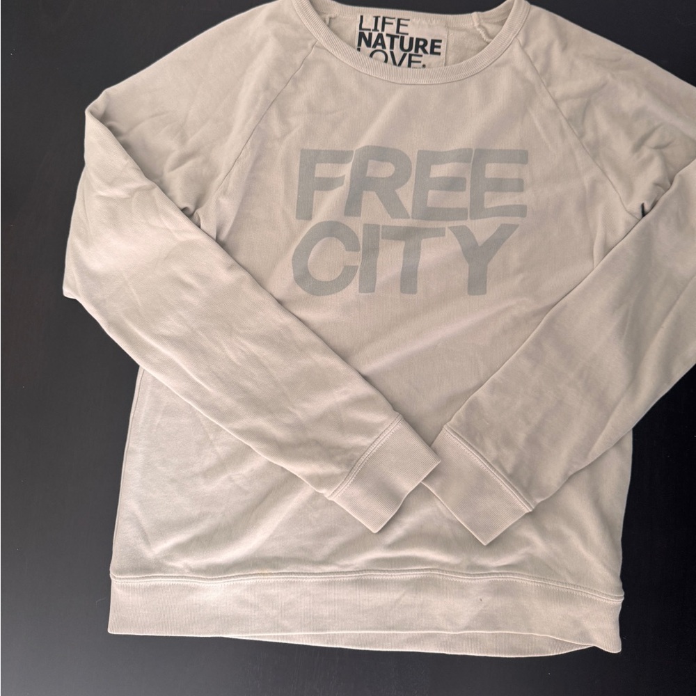 FREE CITY crew neck for sale .  Barely worn.